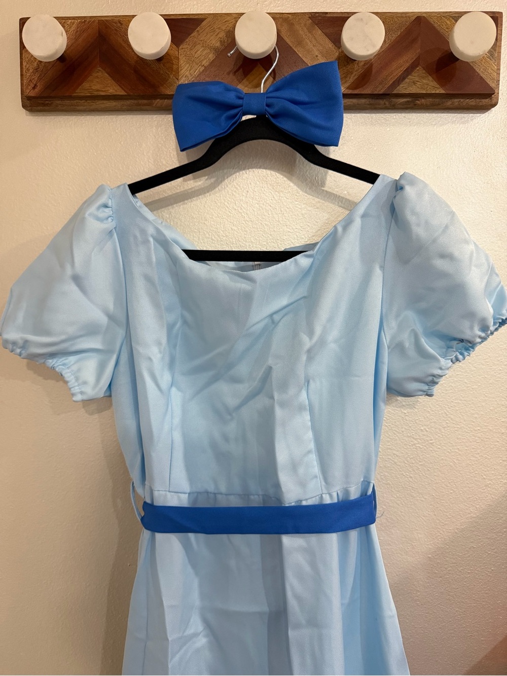 Disney Peter Pan - Wendy Halloween Costume Light Blue Girls Puff Sleeve Dress L